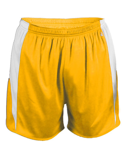 Alleson Athletic Men's Stride Shorts 7273 #color_Gold/ White