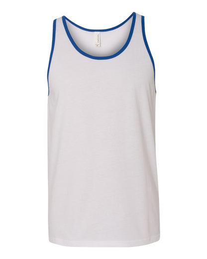 BELLA + CANVAS Jersey Tank 3480 #color_White/ True Royal