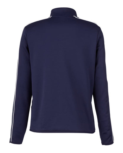 Under Armour Women's Command 2.0 Quarter-Zip Pullover 1383274 #color_Midnight Navy/ White