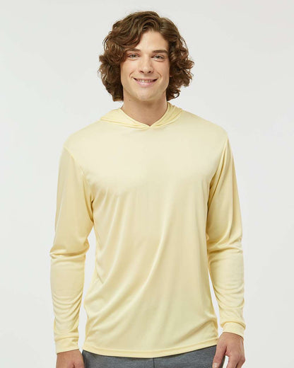 Paragon Unisex Bahama Performance Hooded Long Sleeve T-Shirt 220 #colormdl_Pale Yellow