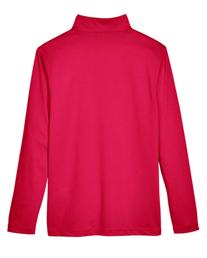 Harriton Men's Advantage Snag Protection Plus Quarter-Zip Pullover M748 #color_Red