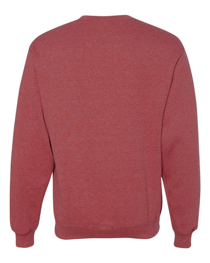JERZEES Unisex NuBlend® Crewneck Sweatshirt 562MR #color_Vintage Heather Red