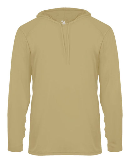 Badger B-Core Hooded Long Sleeve T-Shirt 4105 #color_Vegas Gold