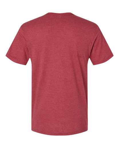 American Apparel CVC V-Neck Tee 2006CVC #color_Heather Cardinal