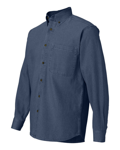 Sierra Pacific Men's Denim Shirt 3211 #color_Dark Denim