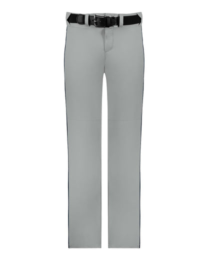 Alleson Athletic Youth Baseball Pants With Braid 605WLBY #color_Grey/ Navy