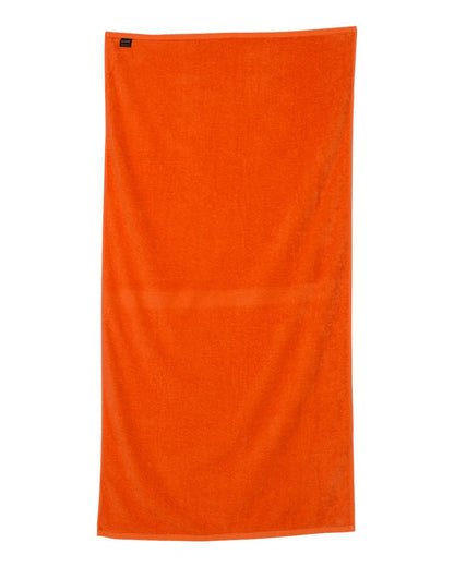 Q-Tees Velour Beach Towel QV3060 #color_Orange