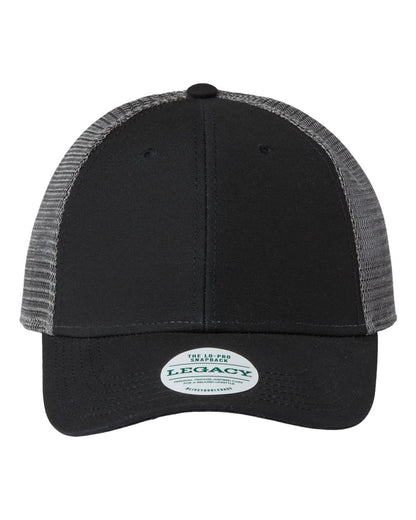 LEGACY Lo-Pro Snapback Trucker Cap LPS #color_Black/ Dark Grey