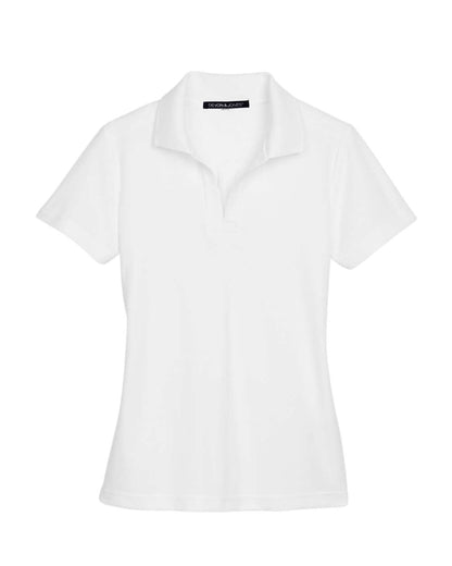 Devon & Jones Women's CrownLux Performance® Plaited Polo DG20W #color_White