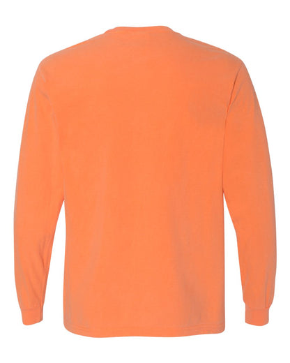 Comfort Colors Unisex Garment-Dyed Heavyweight Long Sleeve T-Shirt 6014 #color_Melon