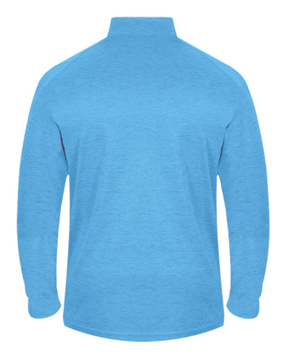 Badger Tonal Blend Quarter-Zip Pullover 4172 #color_Columbia Blue Tonal Blend