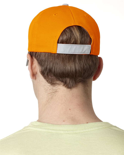 Adams Headwear Reflector High-Visibility Constructed Cap RF102 #colormdl_Orange