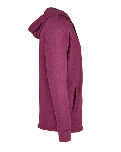 Next Level Malibu Welt Pocket Hoodie 9300 #color_Heather Maroon