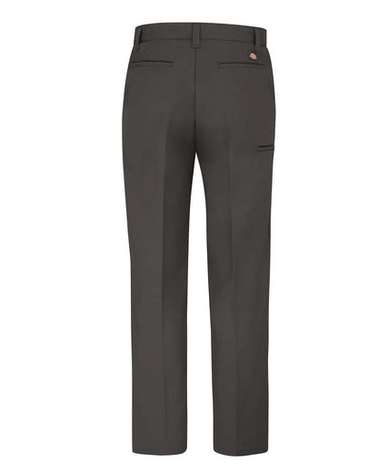 Dickies Men's Premium Industrial Flat Front Comfort Waist Pants LP70 #color_Dark Charcoal - 37 Unhemmed