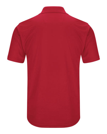 Red Kap Men's Short Sleeve Performance Knit Pocketless Core Polo SK96 #color_Red