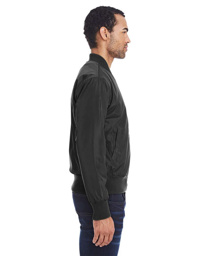 Threadfast Apparel Unisex Bomber Jacket 395J #colormdl_Black