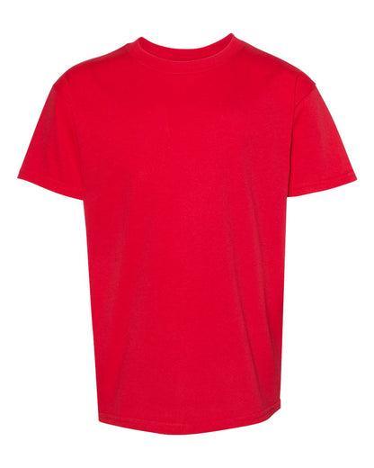 Hanes Essential-T Youth T-Shirt 5480 #color_Athletic Red