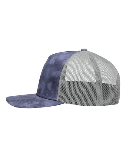 Sportsman Modern Five-Panel Trucker Fit Cap SP1550 #color_Old Wash Navy/ Grey