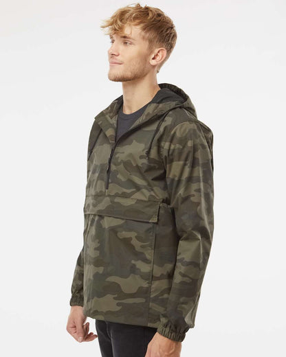 Independent Trading Co. Men's Nylon Anorak EXP94NAW #colormdl_Forest Camo