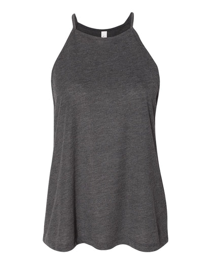 BELLA + CANVAS Women's Flowy High-Neck Tank 8809 #color_Dark Grey Heather