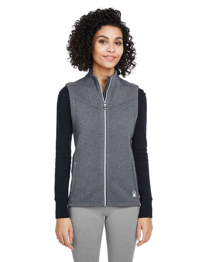 Spyder Women's Pursuit Vest S17275 #colormdl_Black Heather/ Polar