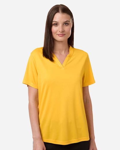 CORE365 Women's Nova Performance Pique Polo CE108W #colormdl_Campus Gold