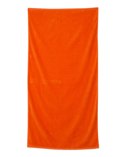 Q-Tees Velour Beach Towel QV3060 #color_Orange