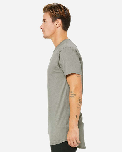 BELLA + CANVAS Men's Long Body Urban Tee 3006 #colormdl_Heather Stone