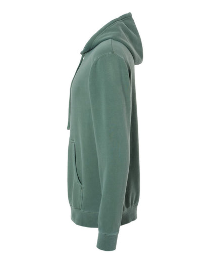 Independent Trading Co. Unisex Midweight Pigment-Dyed Hooded Sweatshirt PRM4500 #color_Pigment Alpine Green