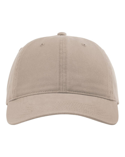 Richardson Peach Twill Dad Hat 326 #color_Dark Khaki