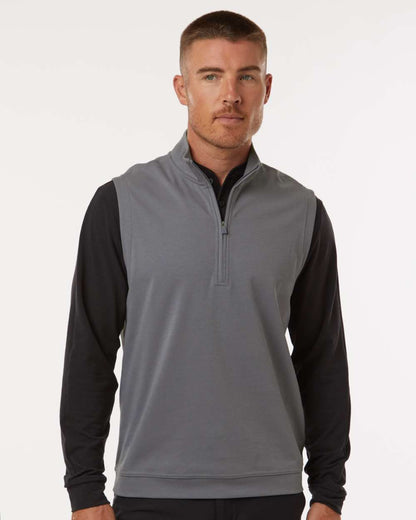 Adidas Men's Club Quarter-Zip Vest A599 #colormdl_Grey Three