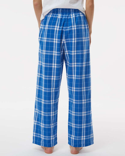 Boxercraft Youth Flannel Pants BY6624 #colormdl_Royal/ Silver