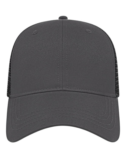 CAP AMERICA X-tra Value Polyester Trucker Cap x800 #color_Charcoal/ Black