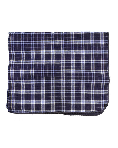 Boxercraft Flannel Blanket FB250 #color_Navy/ Silver