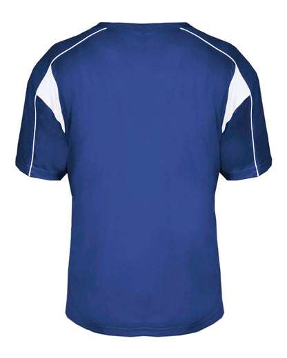 Alleson Athletic Men's B-Core Pro Placket Jersey 7937 #color_Royal/ White