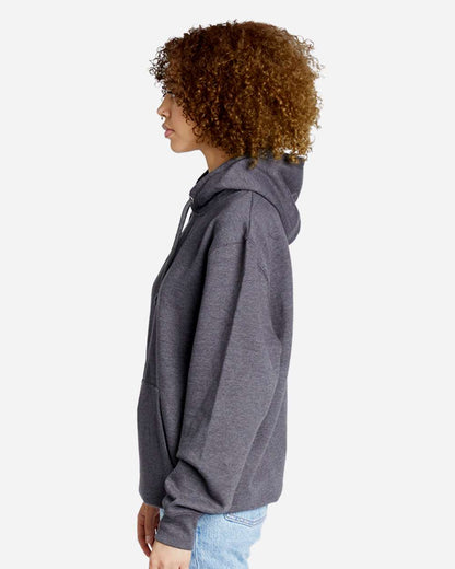 Lane Seven Unisex Future Fleece Hooded Sweatshirt LS18002 #colormdl_Heather Charcoal