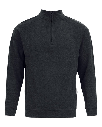 Recover Unisex Quarter-Zip Pullover RC1096 #color_Charcoal