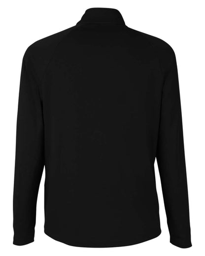 CORE365 Men's Origin Performance Pique Quarter-Zip Pullover CE418 #color_Black/ Carbon