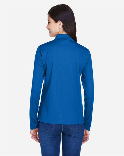 CORE365 Women's Pinnacle Performance Long Sleeve Piqué Polo 78192 #colormdl_True Royal