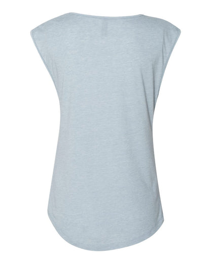 Next Level Women's Festival Sleeveless Deep V-Neck T-Shirt 5040 #color_Stonewash Denim