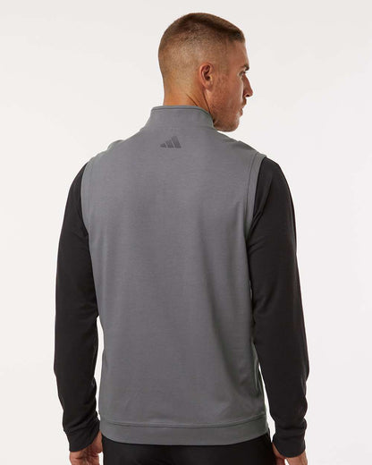Adidas Men's Club Quarter-Zip Vest A599 #colormdl_Grey Three