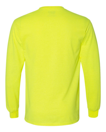 Gildan Unisex DryBlend® 50/50 Long Sleeve T-Shirt 8400 #color_Safety Green