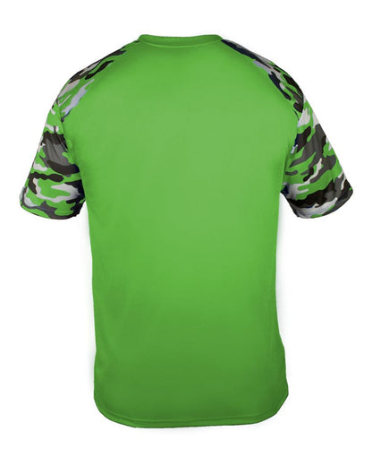 Badger Men's Camo Sport T-Shirt 4141 #color_Lime/ Lime Camo