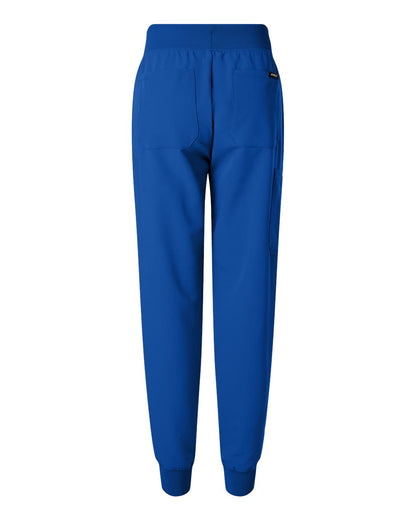 Jaanuu Women's Silex Knit-Waist Scrub Joggers W20003 #color_Royal Blue