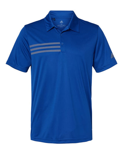 Adidas Men's 3-Stripe Chest Polo A324 #color_Collegiate Royal/ Grey Three