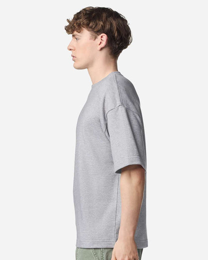 American Apparel Unisex French Terry Ex Crew FTEX00 #colormdl_Heather Grey