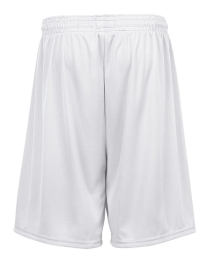 Badger Youth B-Dry 6" Shorts 2107 #color_White