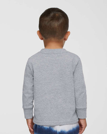 Rabbit Skins Toddler Cotton Jersey Long Sleeve Tee 3311 #colormdl_Heather