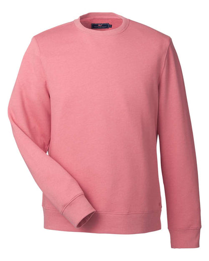 vineyard vines Men's Garment-Dyed Crewneck Sweatshirt K002711 #color_Jetty Red