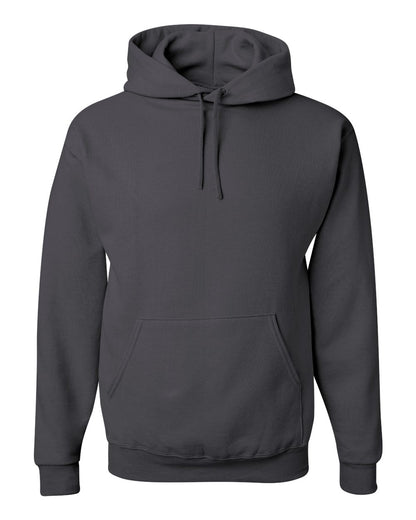 JERZEES Unisex NuBlend® Hooded Sweatshirt 996MR #color_Charcoal Grey